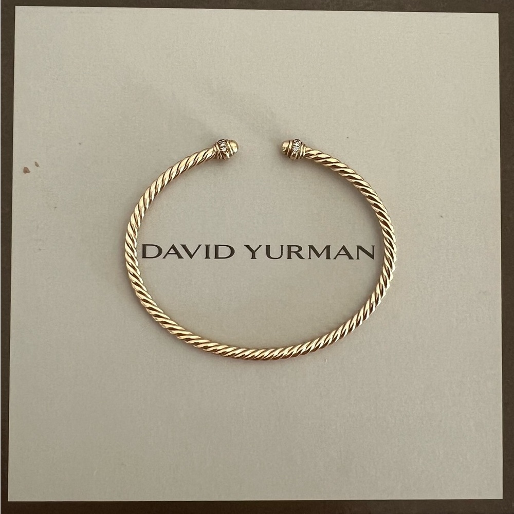 David Yurman 18K Classic Cablespira Bracelet - Picture 2 of 6